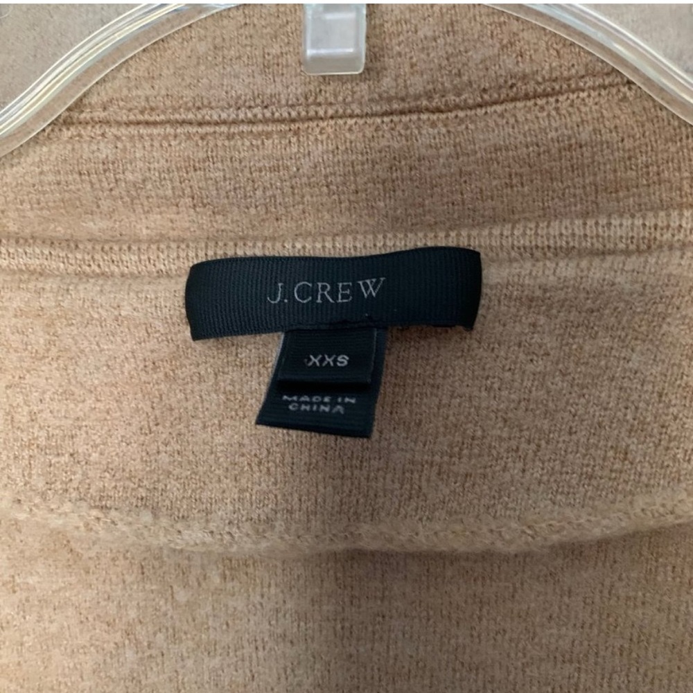 J.Crew Sophie open-front sweater-blazer XXS Khaki - Picture 4 of 5